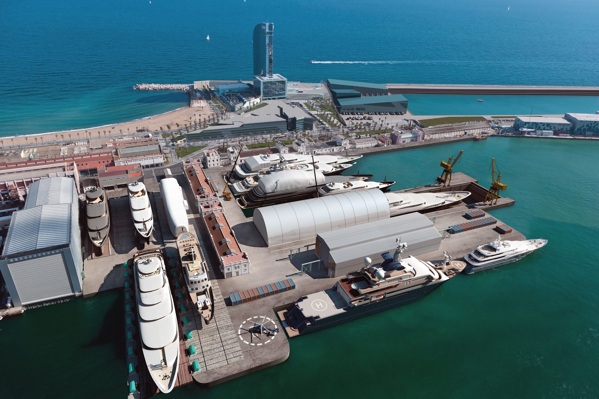 Image for article Expansion of Marina Barcelona 92 makes it largest refit facility in the world