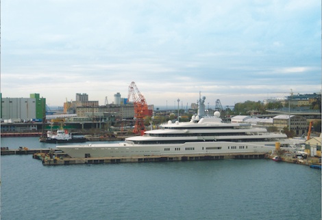 Image for article 'Eclipse' leaves Fincantieri following maintenance work
