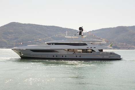 Image for article Baglietto launches hull 217 46m motoryacht