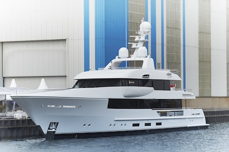 Image for article Feadship launches 44m superyacht 'Moon Sand'