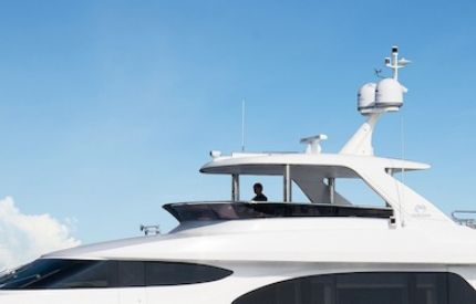 Image forHorizon Yachts Launches New E78 Motoryacht with Innovative Hydraulic Flybridg...