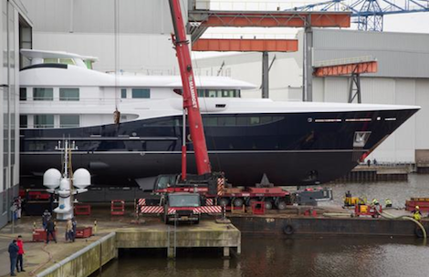 Image for article Ro-flo launch of the 55m '180 Amels'