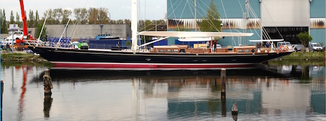 Image for article Claasen Shipyard reveals Classic 127 Sailing Yacht 'Atalante'