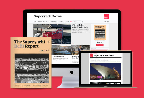 The SuperyachtNews website, newsletter and a magazine cover
